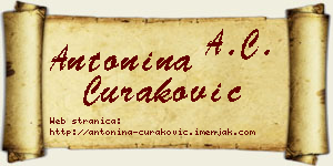 Antonina Curaković vizit kartica